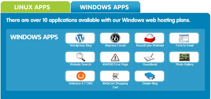 123-Reg Windows Hosting Apps