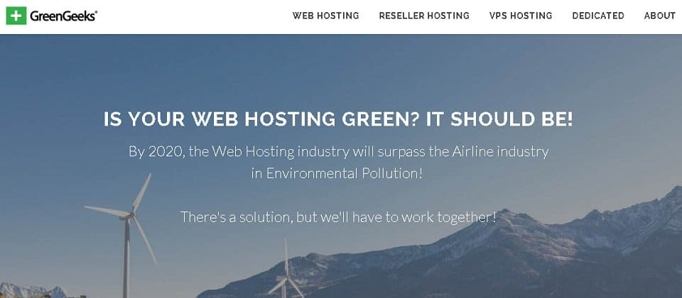 GreenGeeks Green Web Hosting