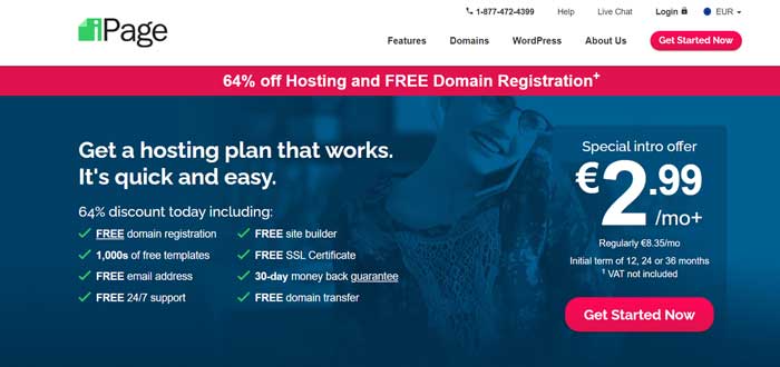 ipage uk web hosting