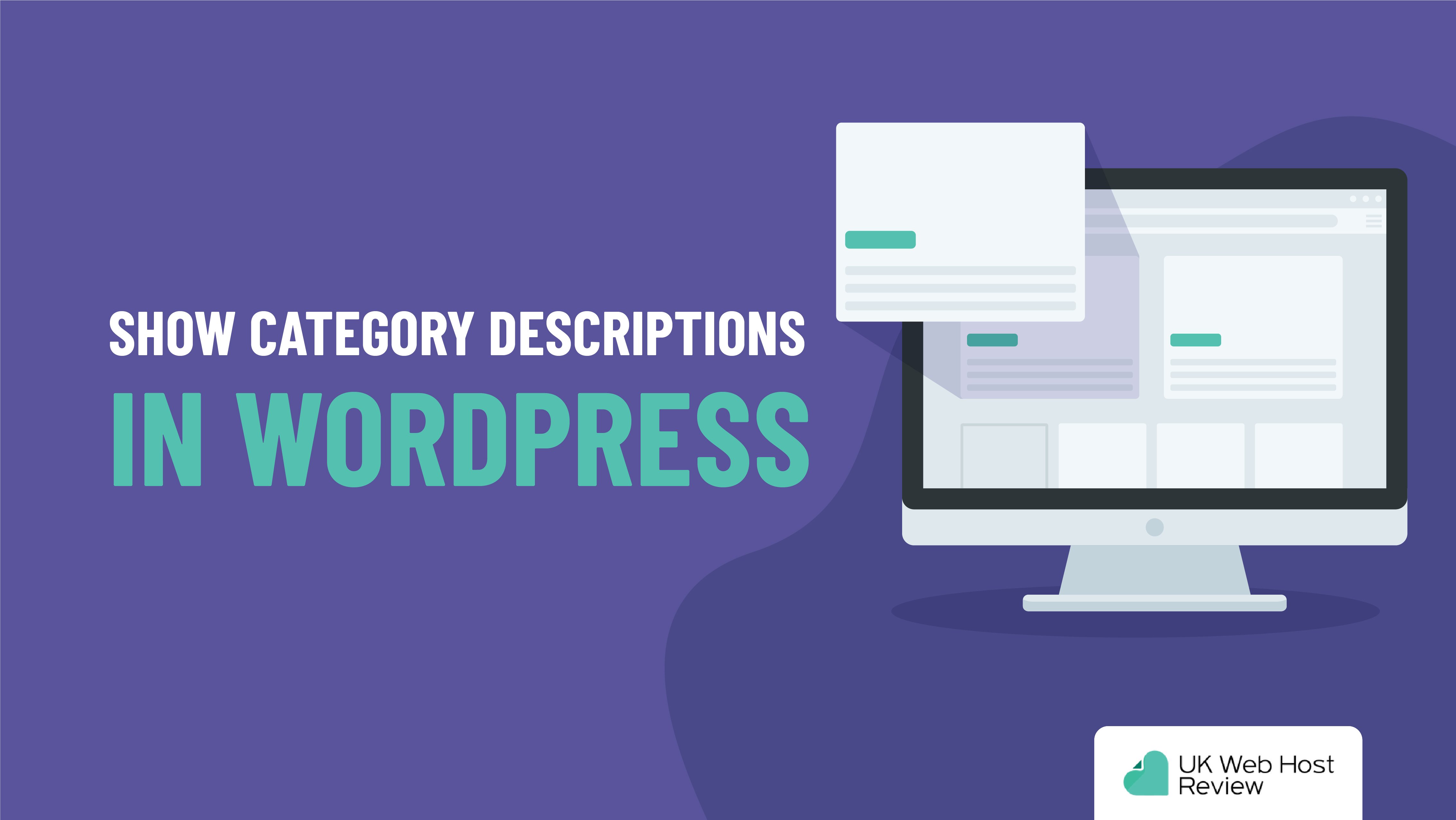 Show Category Descriptions in WordPress