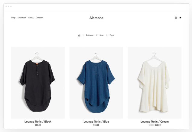 Alameda ecommerce site template