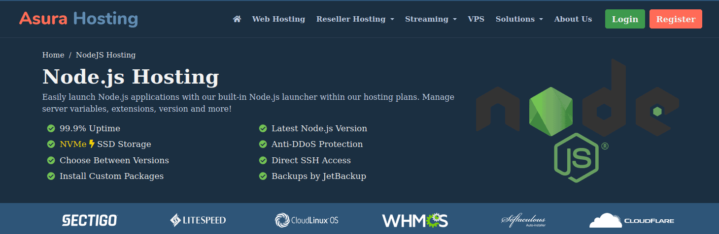 Asura Hosting Node.js Hosting