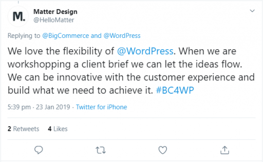 bigcommerce twitter