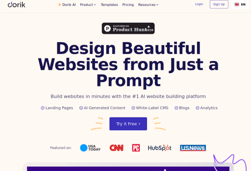 Dorik AI Website Builder