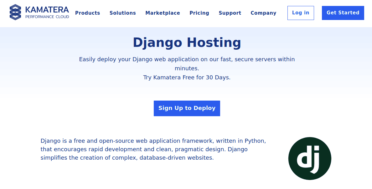 Kamatera Django Hosting