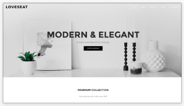 Loveseat ecommerce site template