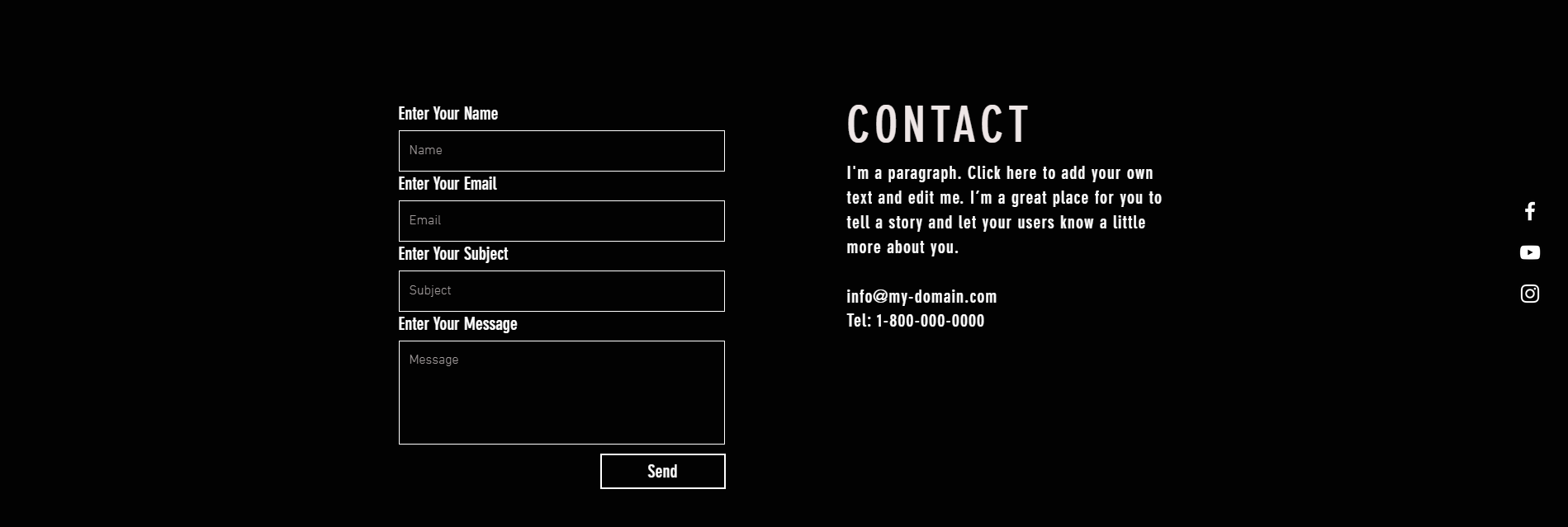 Northpole contact - eCommerce site template