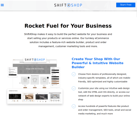 Shift4Shop Homepage