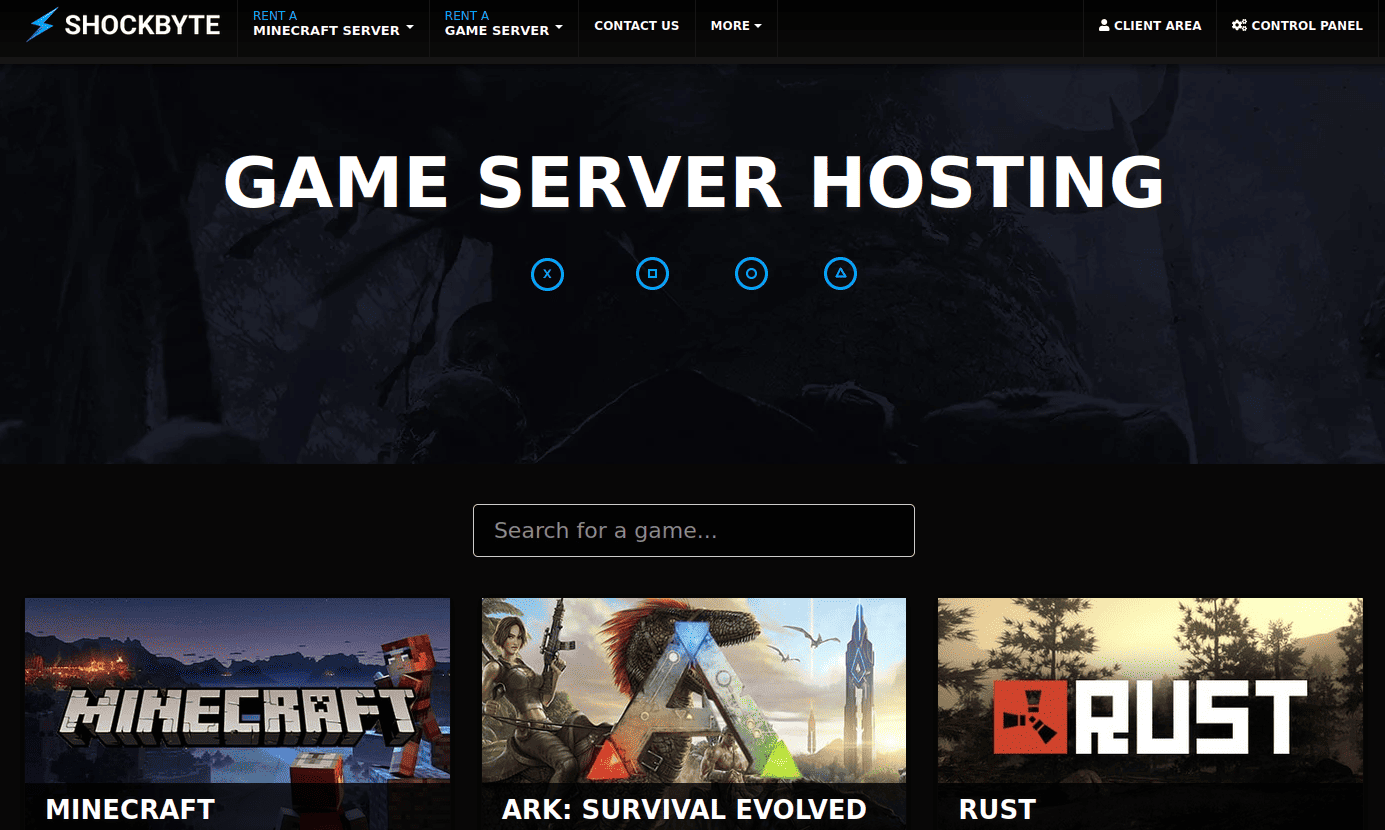 Shockbyte Game Server Hosting