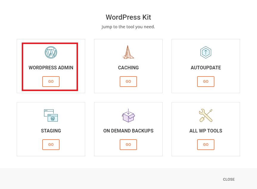 siteground wordpress kit login