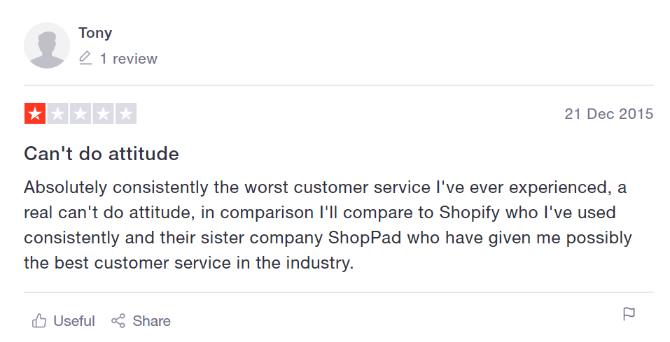 Strikingly trustpilot feedback