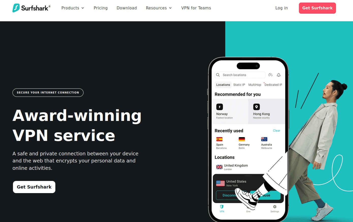 Surfshark Homepage