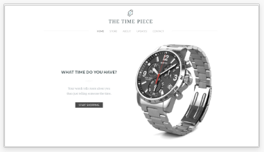 the time piece ecommerce site template