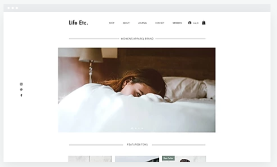 Women's apparel brand - ecommerce site template